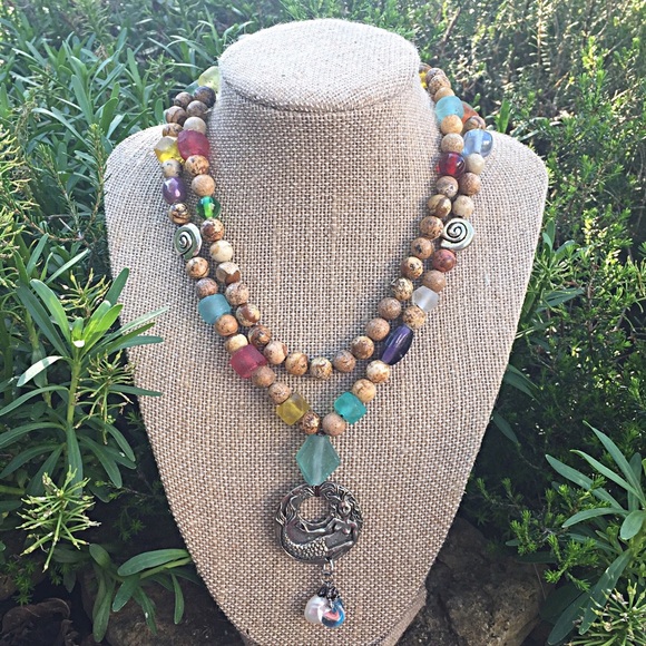 Hand Knotted Beaded Beachy Boho Mermaid 